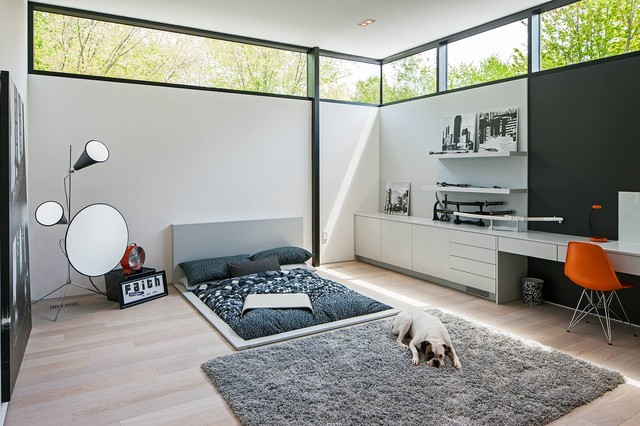 modern home in oakville ontario - scandinavian - bedroom - toronto