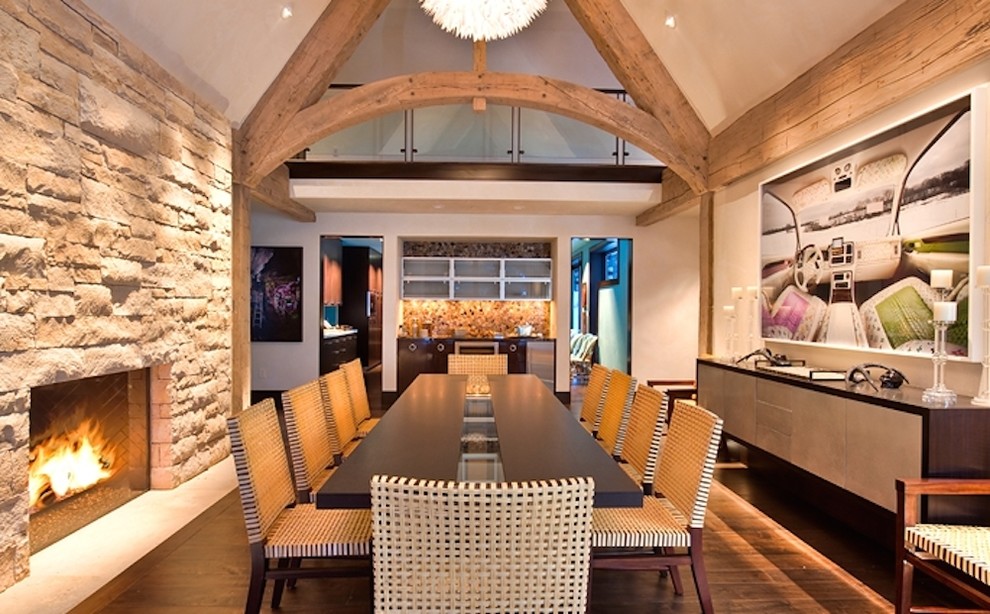 This is an example of a dining room in Denver.