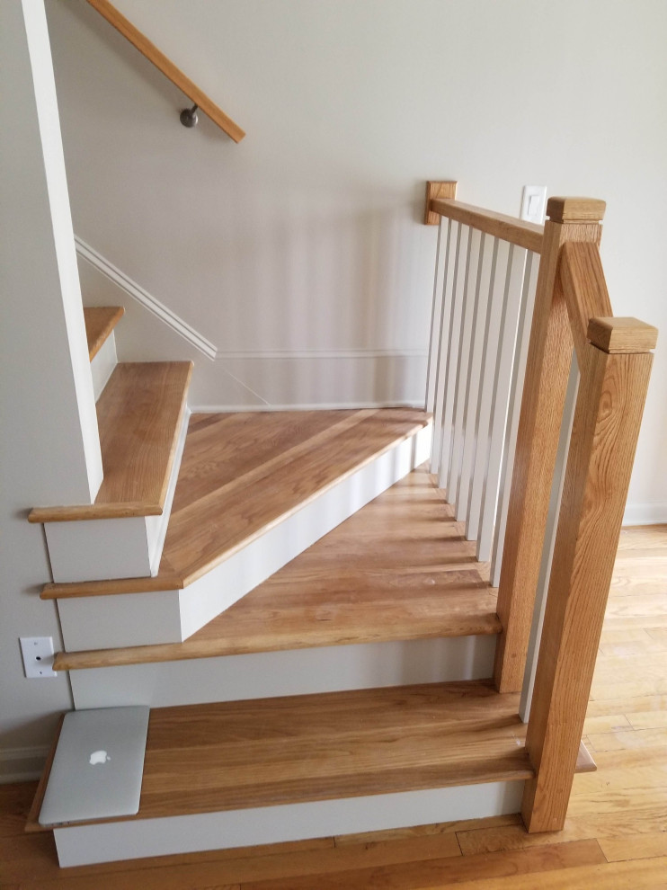 Contemporary Kitchen, Fireplace & Staircase Remodel