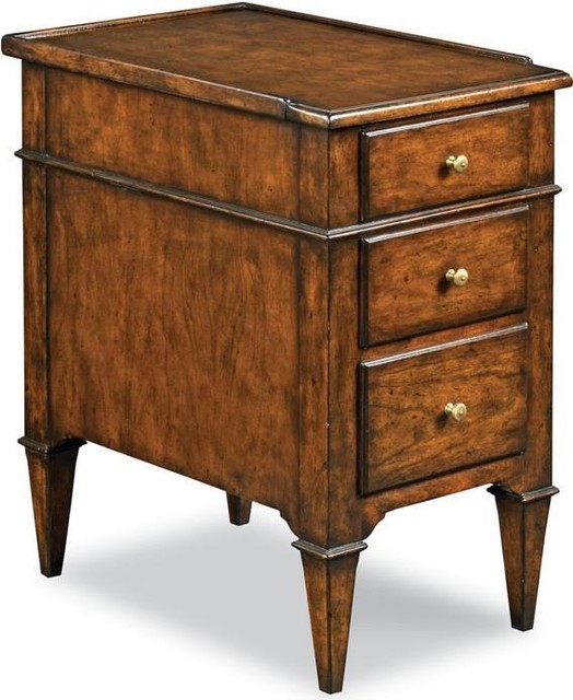 Chairside Chest Side Table Woodbridge Marseilles 3Drawer Wood