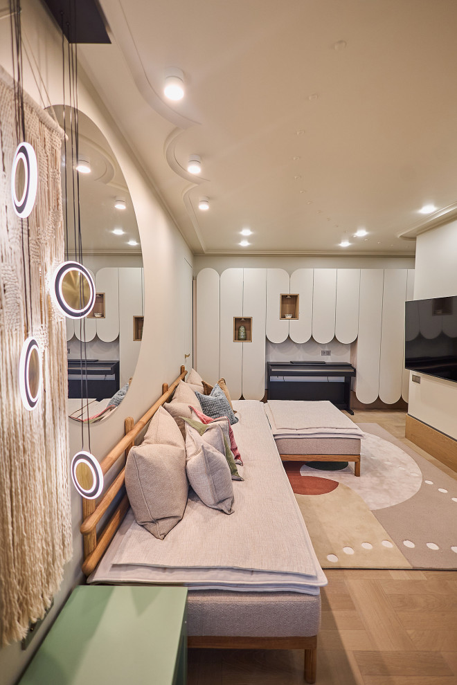 Кухня-столовая с завитком гюль