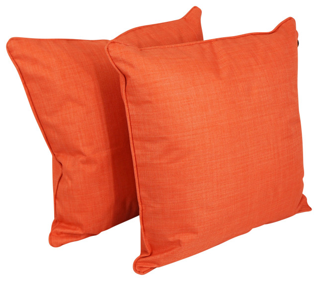 25" DoubleCorded Square Floor Pillows With Inserts, Set of 2