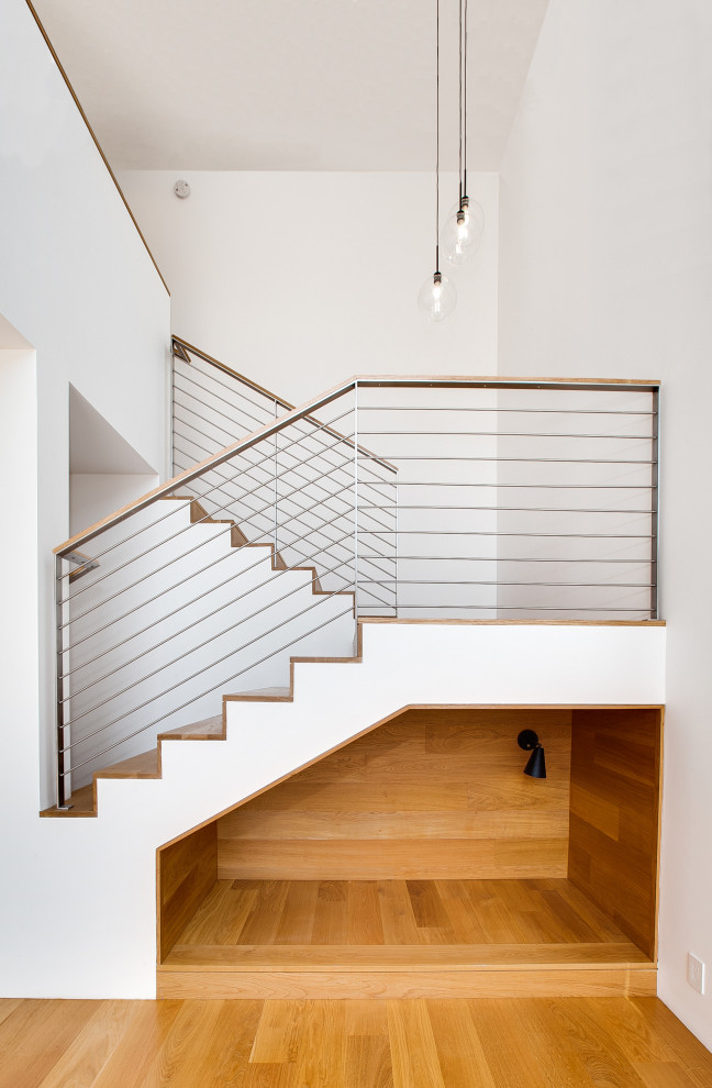 Inspiration for a contemporary staircase in Los Angeles.