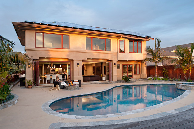 Halfmoon contemporain-piscine