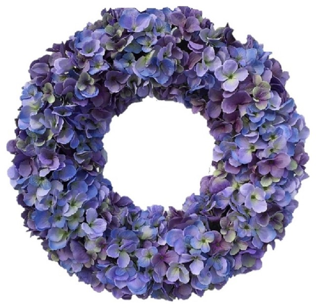 Cape Cod Blues Hydrangea Wreath Year Round Wreath for Everyday