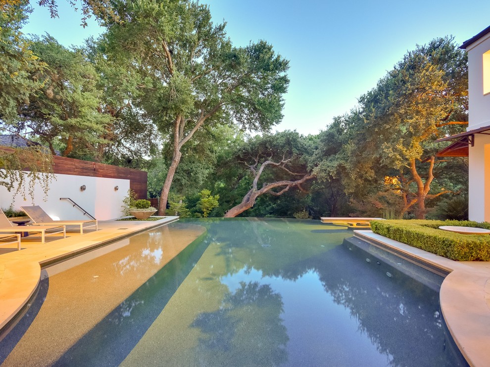 Inspiration for an eclectic pool remodel in Austin