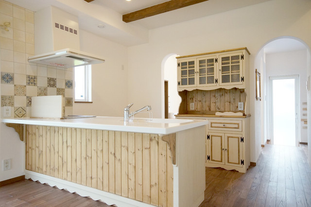 夢をカタチにした家 shabby-chic-style-kueche