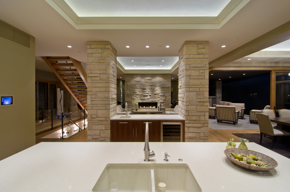 Inspiration for a transitional kitchen remodel in Denver