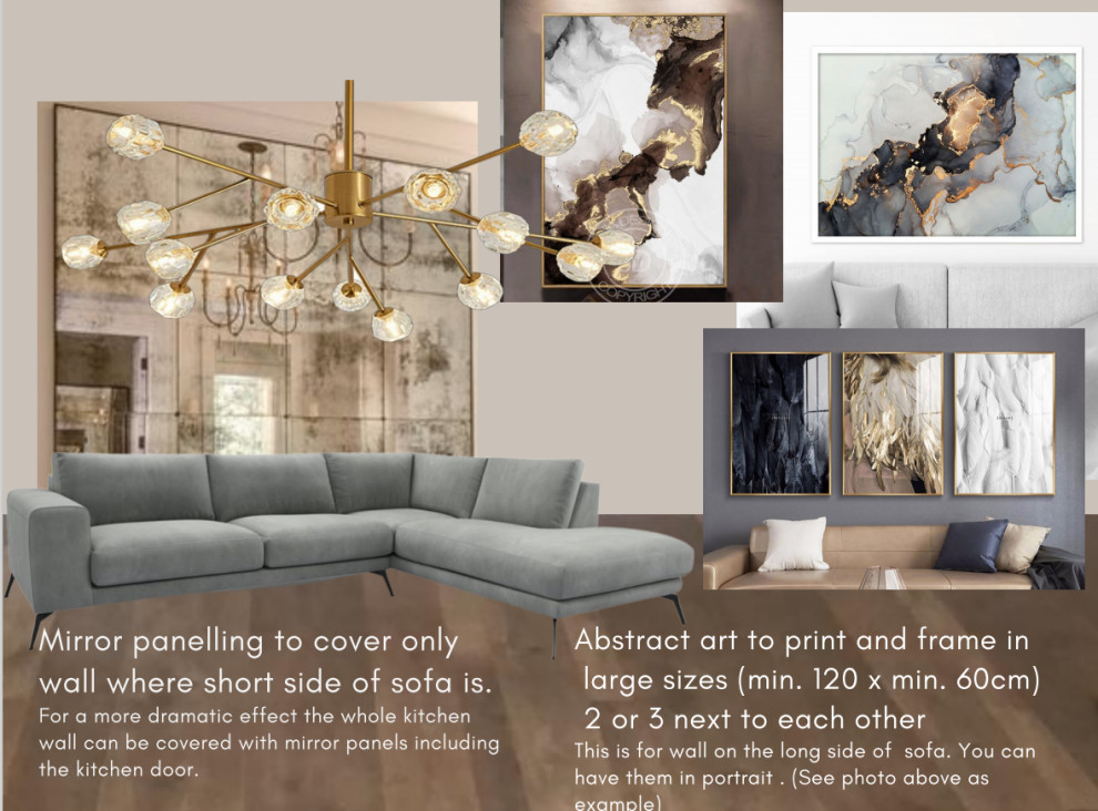 Lounge Interior Board-Glamour style