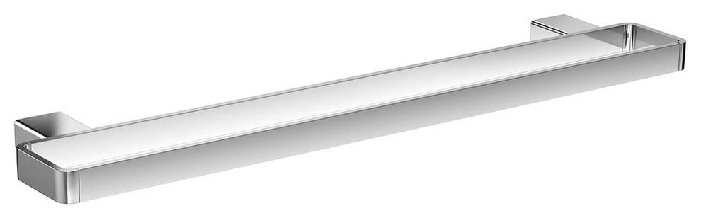 Polished Chrome Double Towel Bar, 23.6"x4.9", Loft 0566.001.60