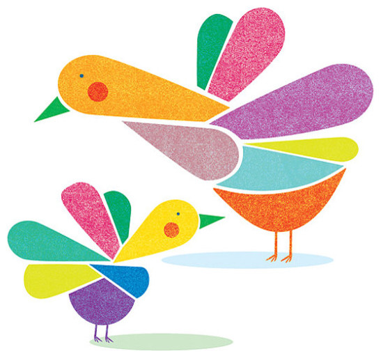 Birds and Colors Print By Judy Kaufmann
