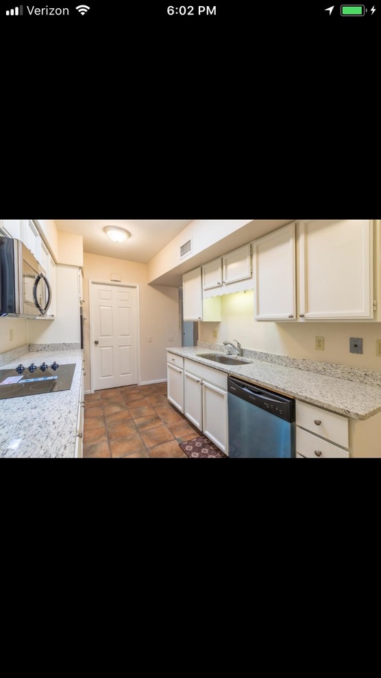 galley kitchen with no window