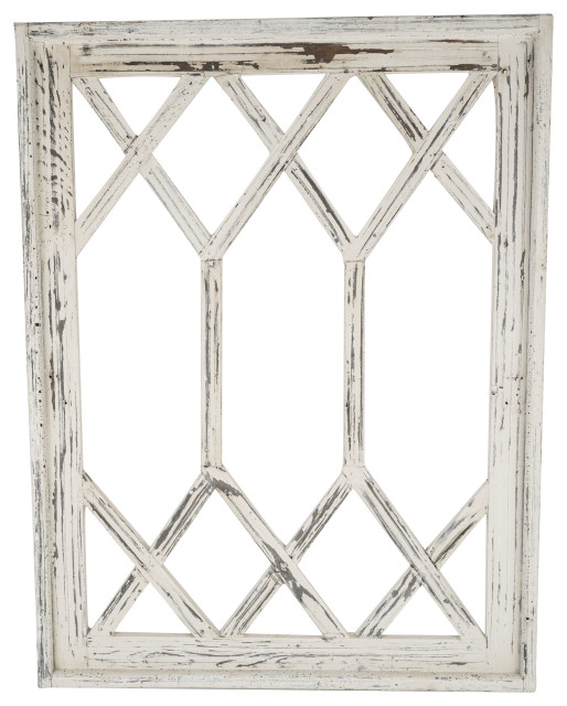 Diamond Double Window Small Wall Primitive 23x30" Wall Decor Farmhouse Wall Accents by