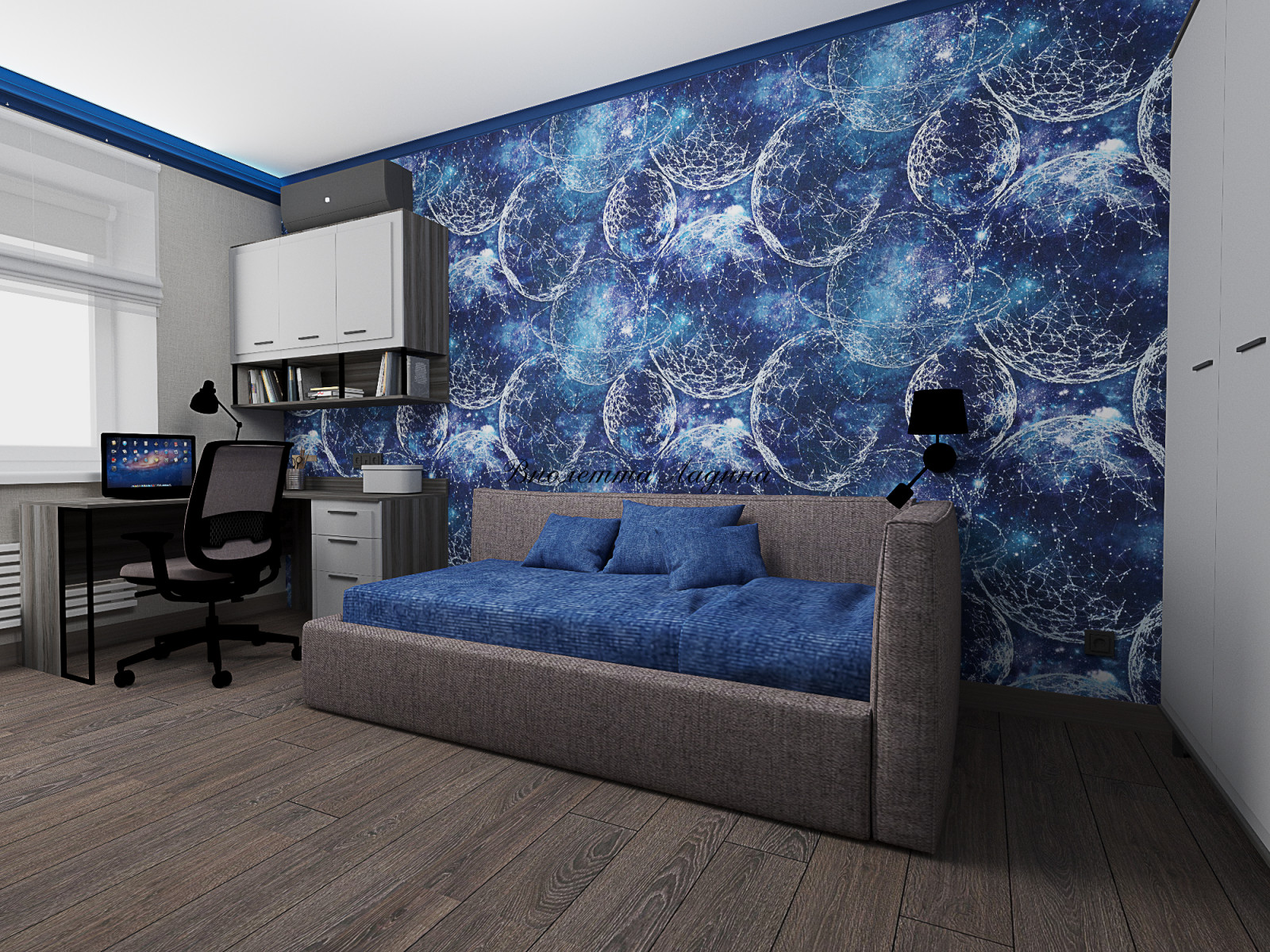 Большая квартира с воспоминаниями о путешествиях.