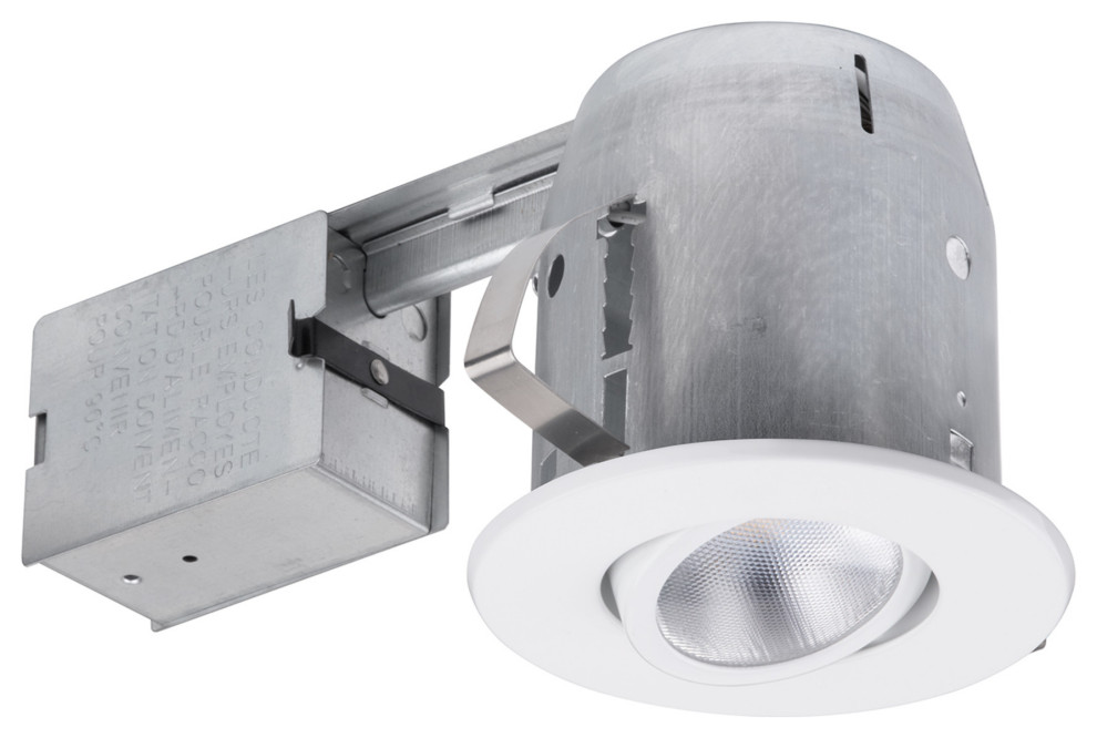 5" White LED Swivel Recessed Lighting Kit - Recessed ...