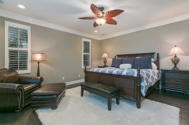 Beth + Jay Robb's Hardwood Installation contemporary-bedroom