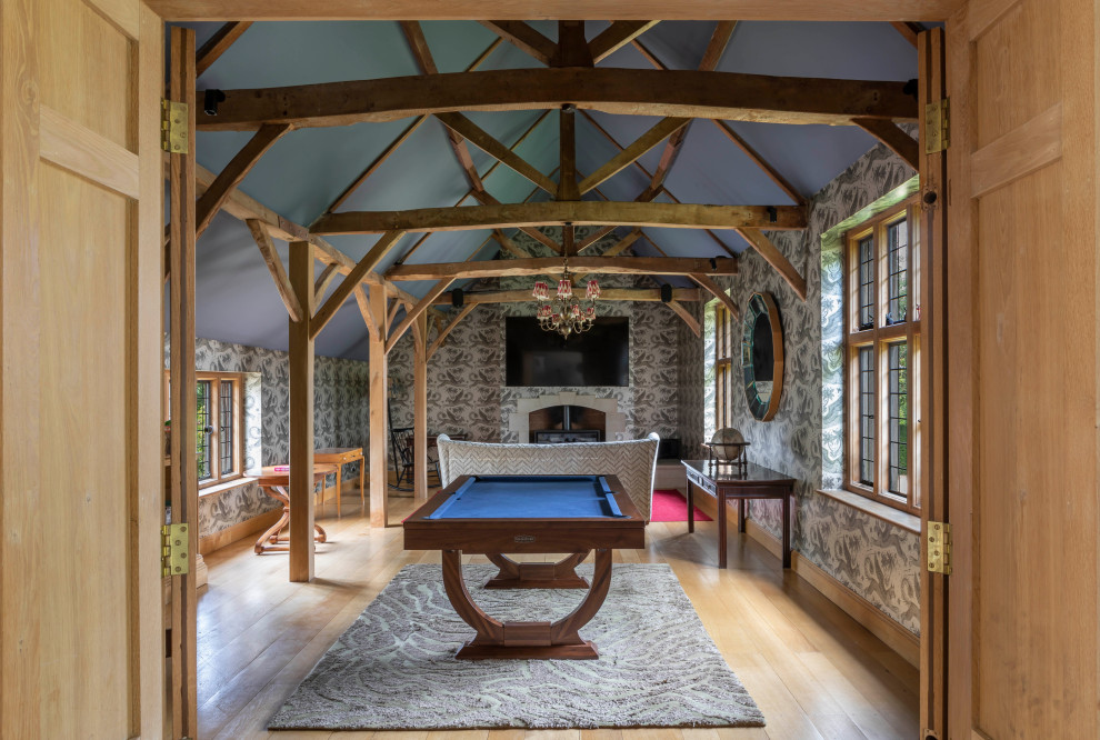 Contemporary games room in Oxfordshire.