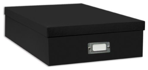 Pioneer Jumbo Scrapbook Storage Box, Black