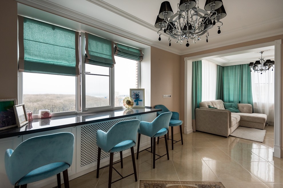 Гостиная-кухня ЖК "Аристократ"