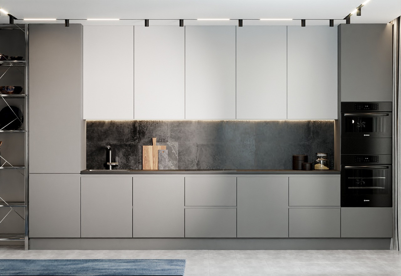 Дизайн интерьера в серых тонах