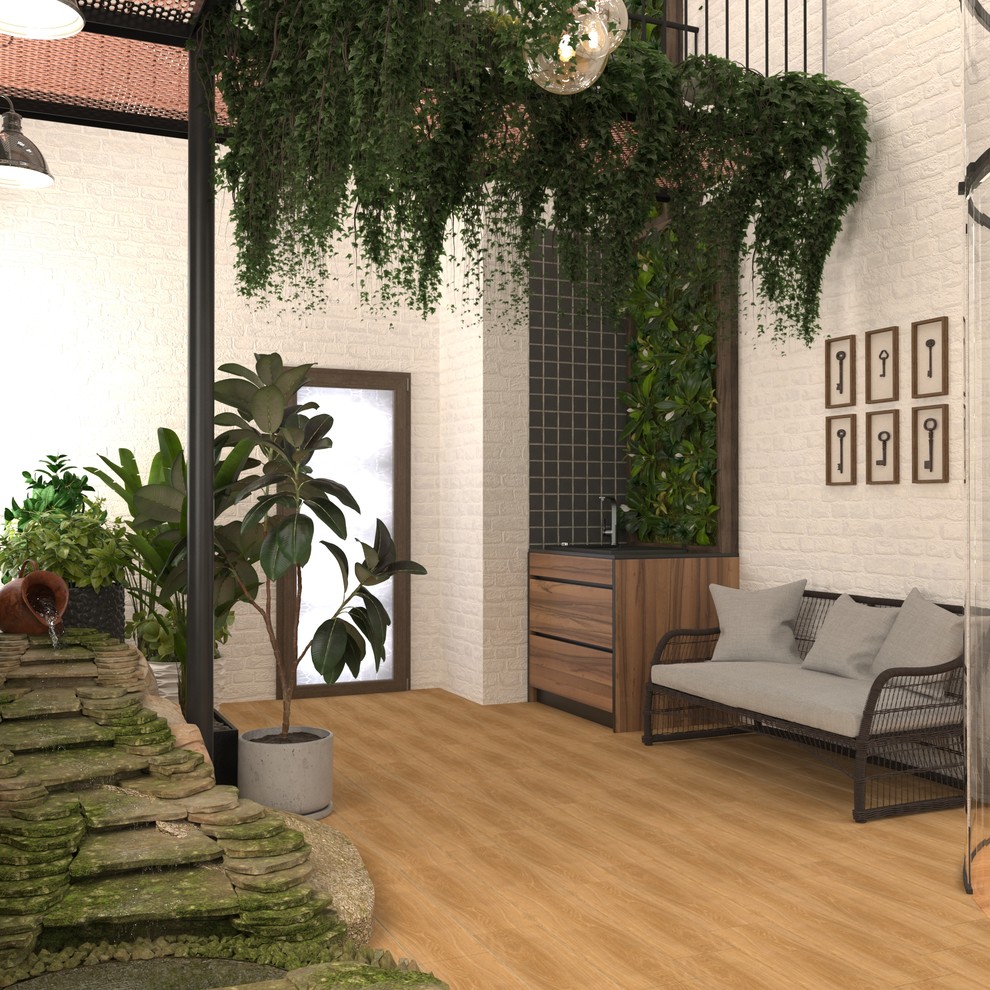 Зимний сад в загородном доме.