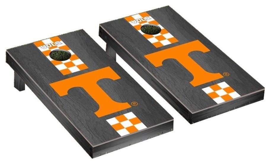 Tennessee Vols Cornhole Game Set, Onyx Stained Stripe