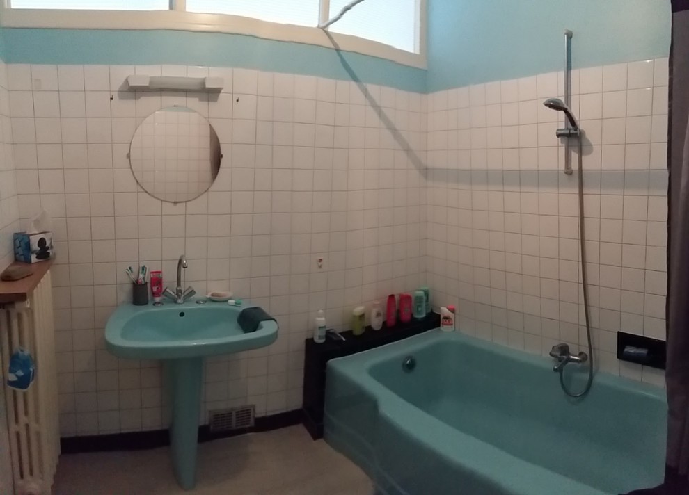 D'une salle de bain des années 60' à une ambiance naturelle