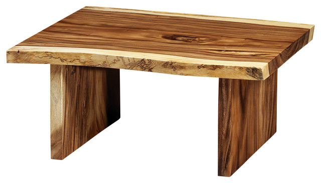 freeform suar wood coffee table with wooden legs - rustic - coffee freeform suar wood coffee table with wooden legs - rustic - coffee