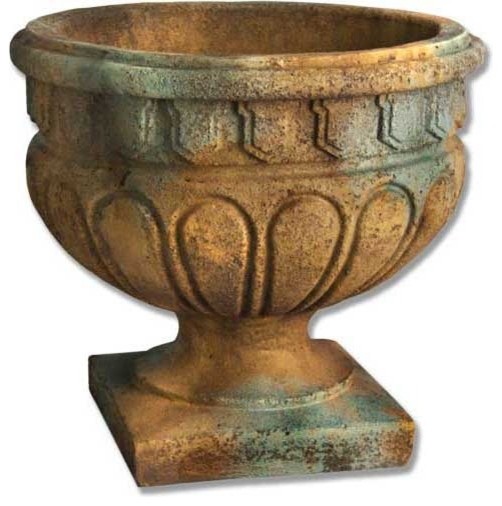 Fancy Fluted Urn 20, Architectural Urns Traditional Outdoor Pots And Planters by