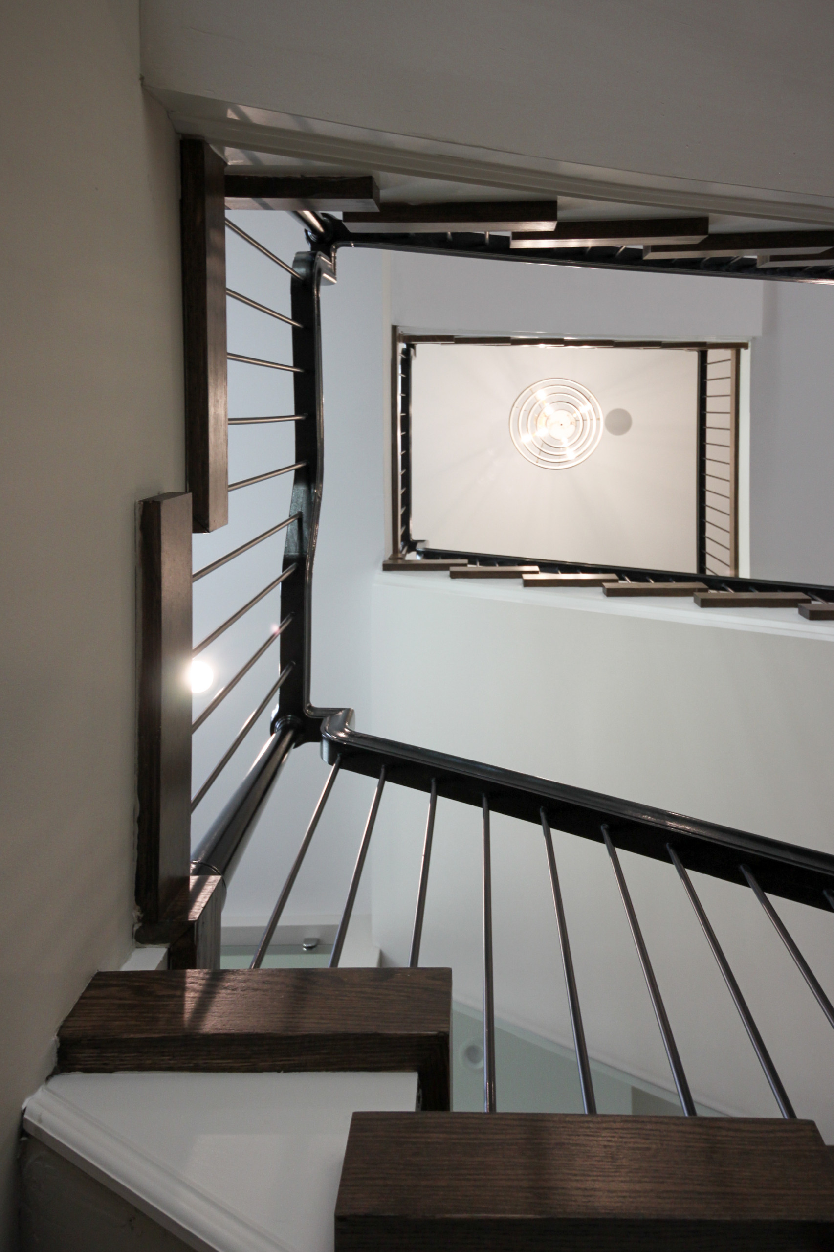89_Eclectic and Edgy Staircase in French Contemporary Residence, McLean VA 2210