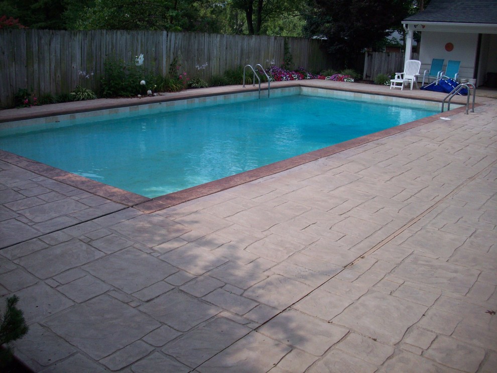 Town & Country, Missouri Stamped Concrete Pool Deck