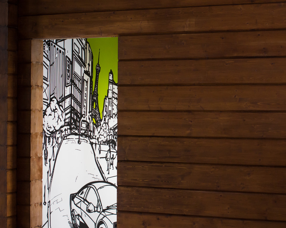 Граффити-оформление стены в комнате подростка