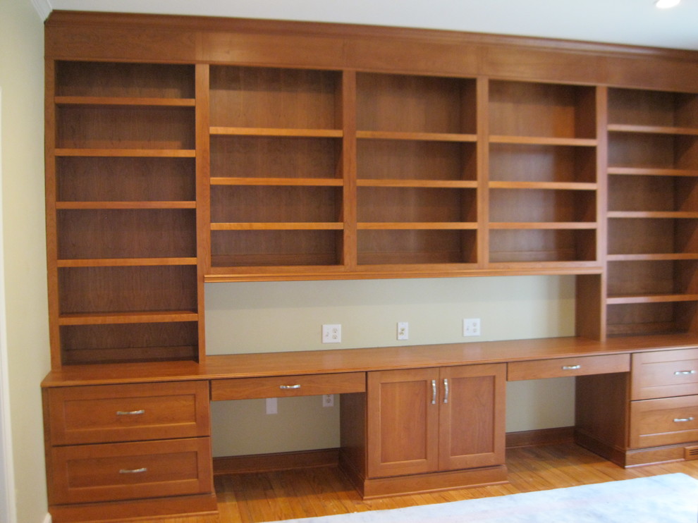 Custom Cherry Wood Home Office - Traditional - Home Office - DC Metro ...