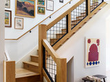 Transitional Staircase by Landed Interiors