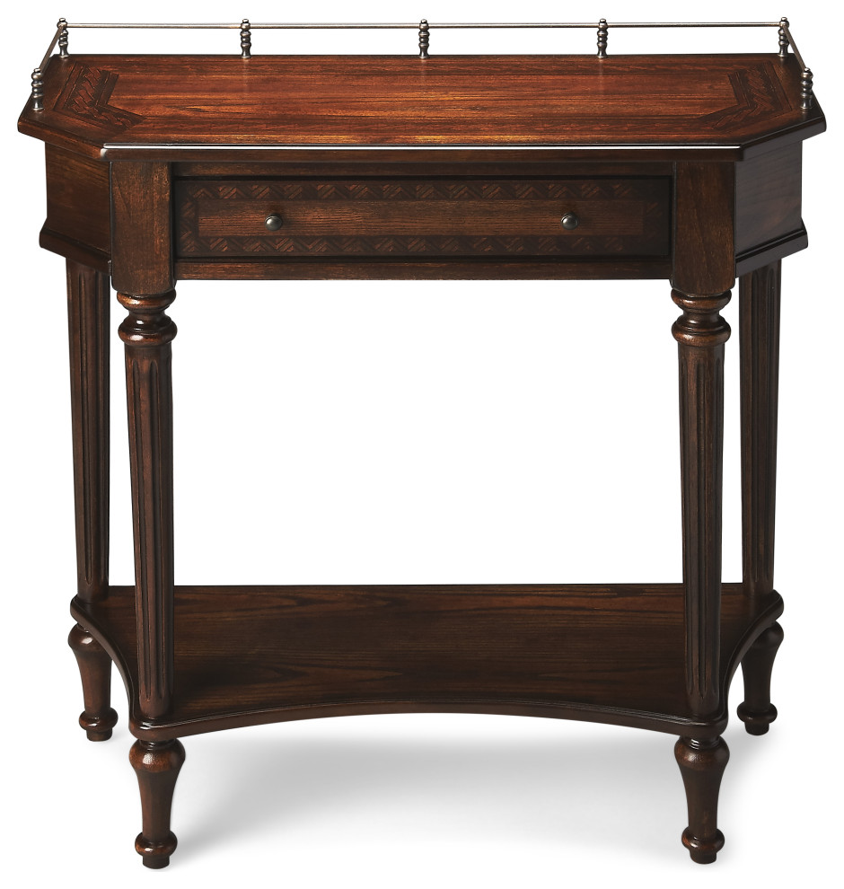 Butler Charleston Plantation Cherry Console Table (0883024) Traditional Console Tables by