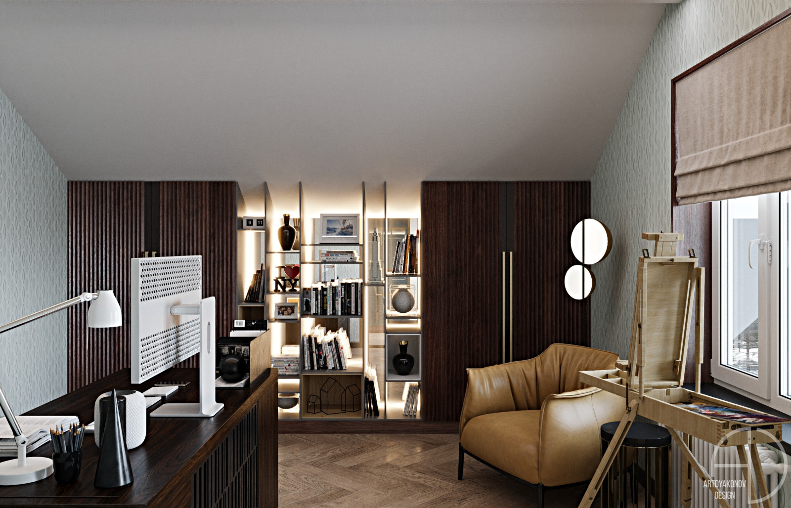 Дизайн интерьера загородного дома. Поселок Зеркальный 250 м2