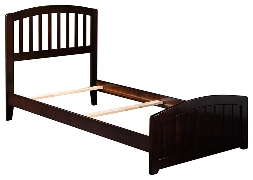 AFI Richmond Twin Solid Wood Bed with Footboard in Espresso