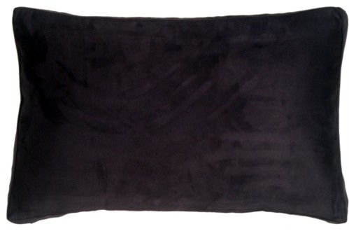 Pillow Decor Box Edge Royal Suede Midnight Blue Throw Pillow 14