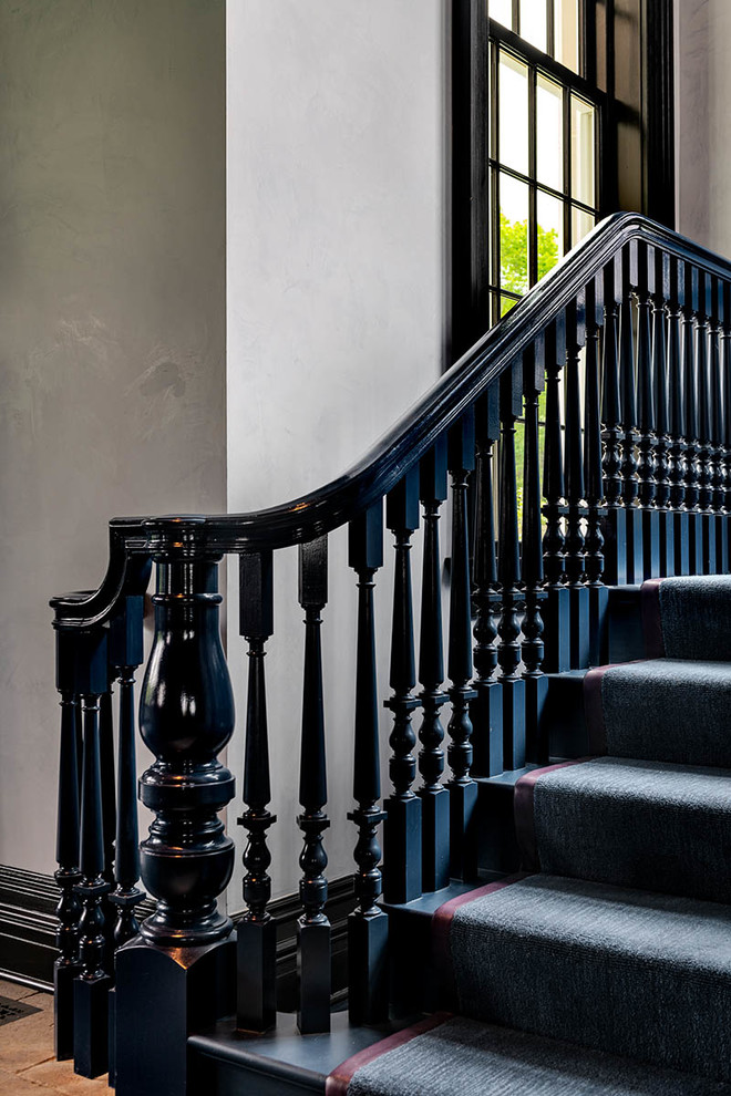 Traditional staircase in New York.