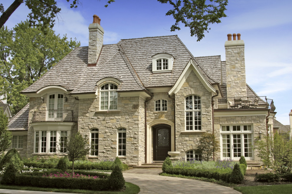 Roof remodeling Woodland Hills French Country Exterior Los