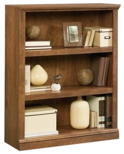 35 in. 3 Shelf Bookcase in Oiled Oak