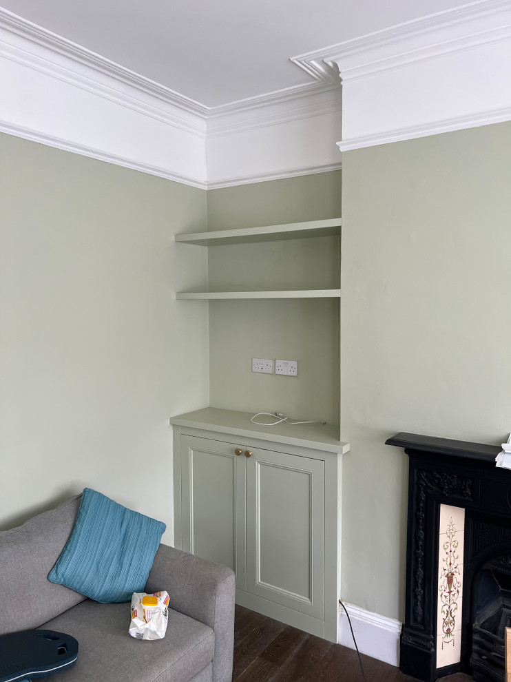 Alcove Chimney Sides Units and Loft Slopped Built In Unit