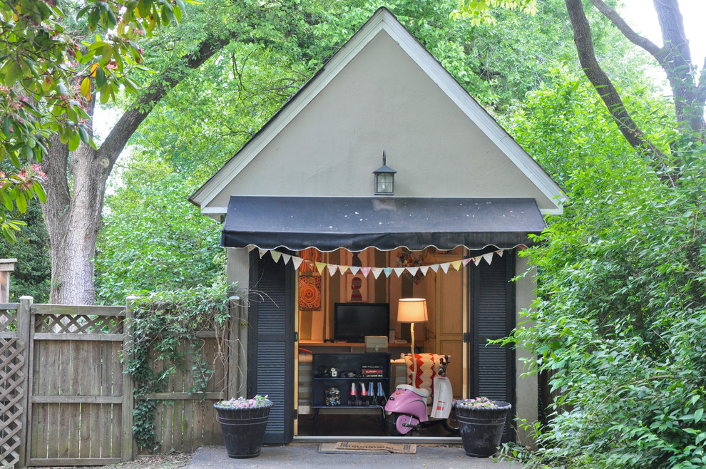 Design ideas for an eclectic shed and granny flat in DC Metro.