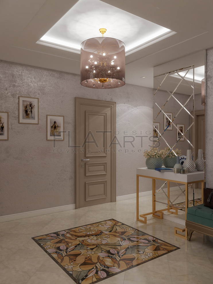 Дизайн 3-ной квартиры 90 кв.м. в стиле эклектика