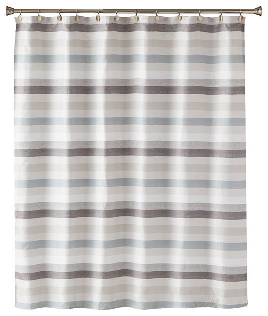 Westwick Stripe Shower Curtain Contemporary Shower Curtains by
