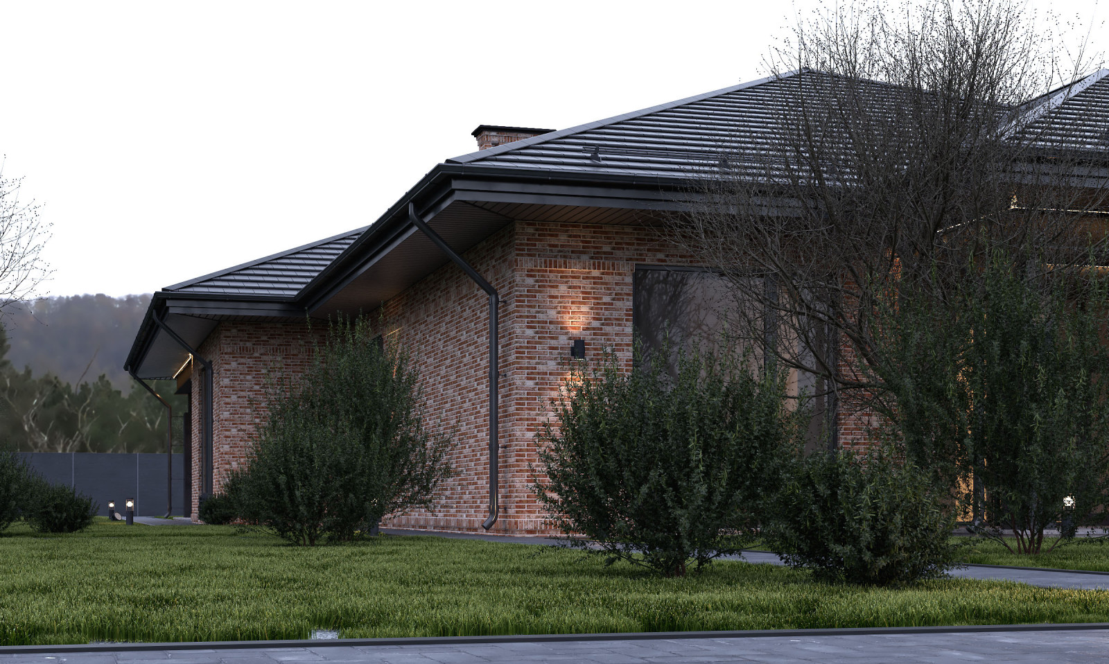 Одноэтажный жилой дом