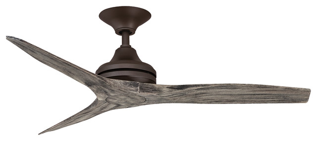 Fanimation Spitfire Ceiling 48 Fan Matte Greige Weathered Wood
