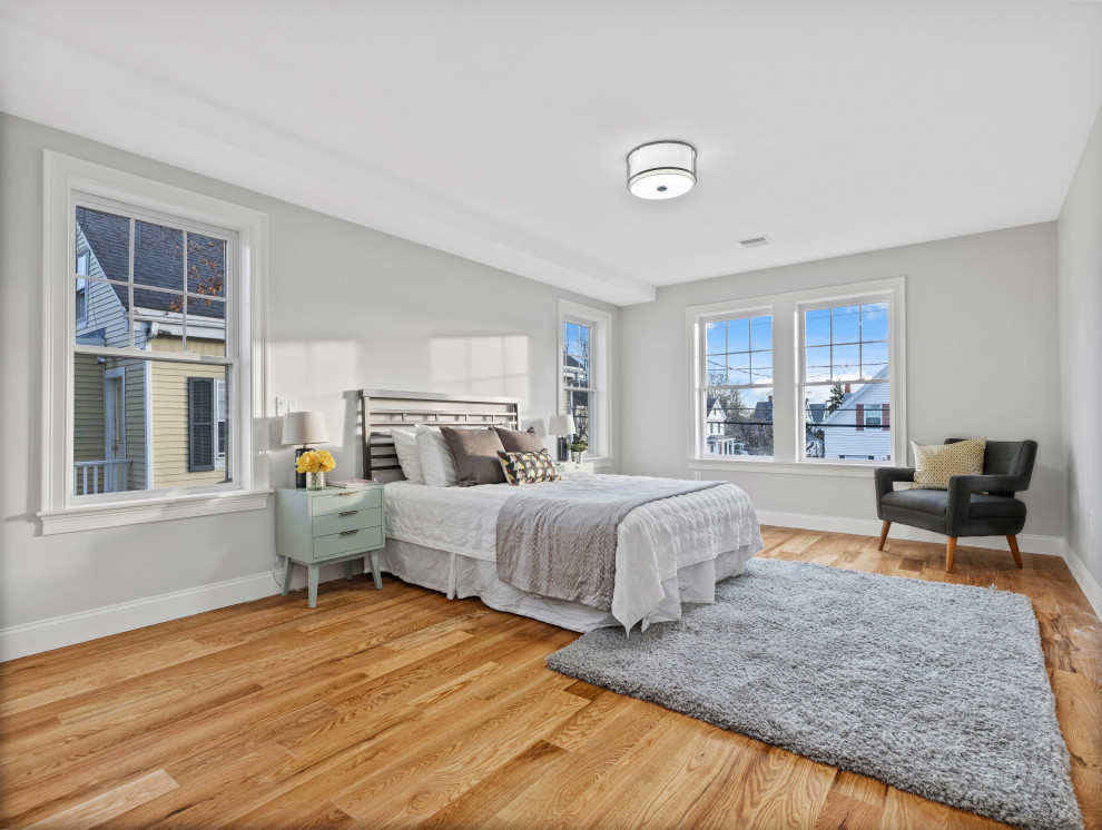 Photo of a rural bedroom in Boston.