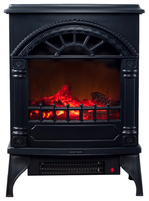 Northwest Freestanding Electric Log Fireplace Traditional