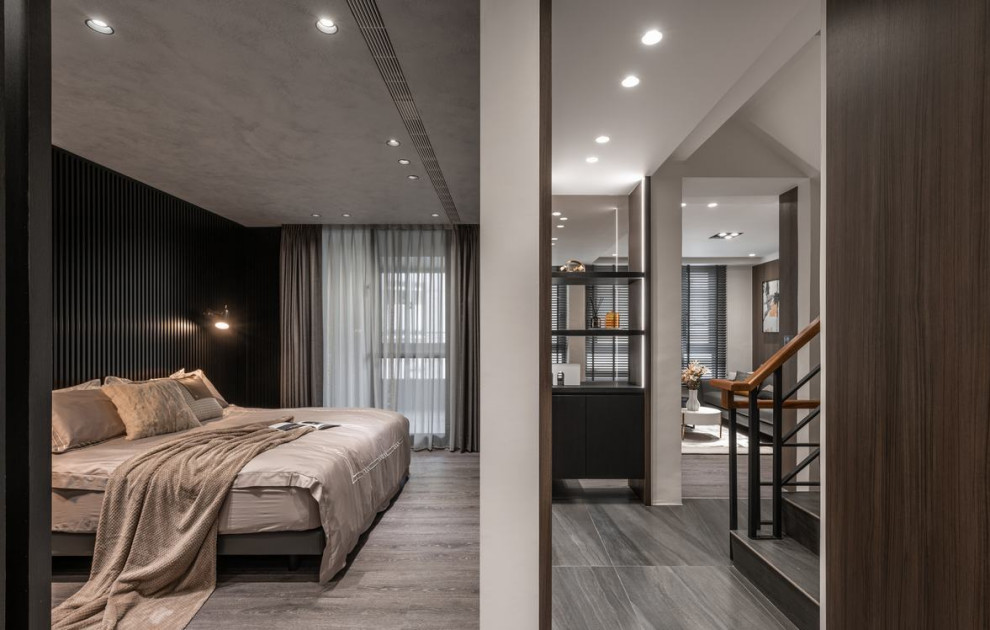 Бархатный уют темных оттенков в брутальном интерьере дома от L DESIGN